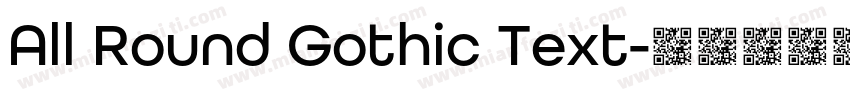 All Round Gothic Text字体转换